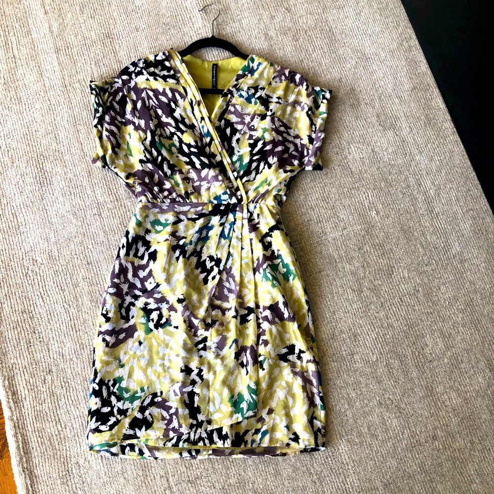 Multi Colored V-neck Dress